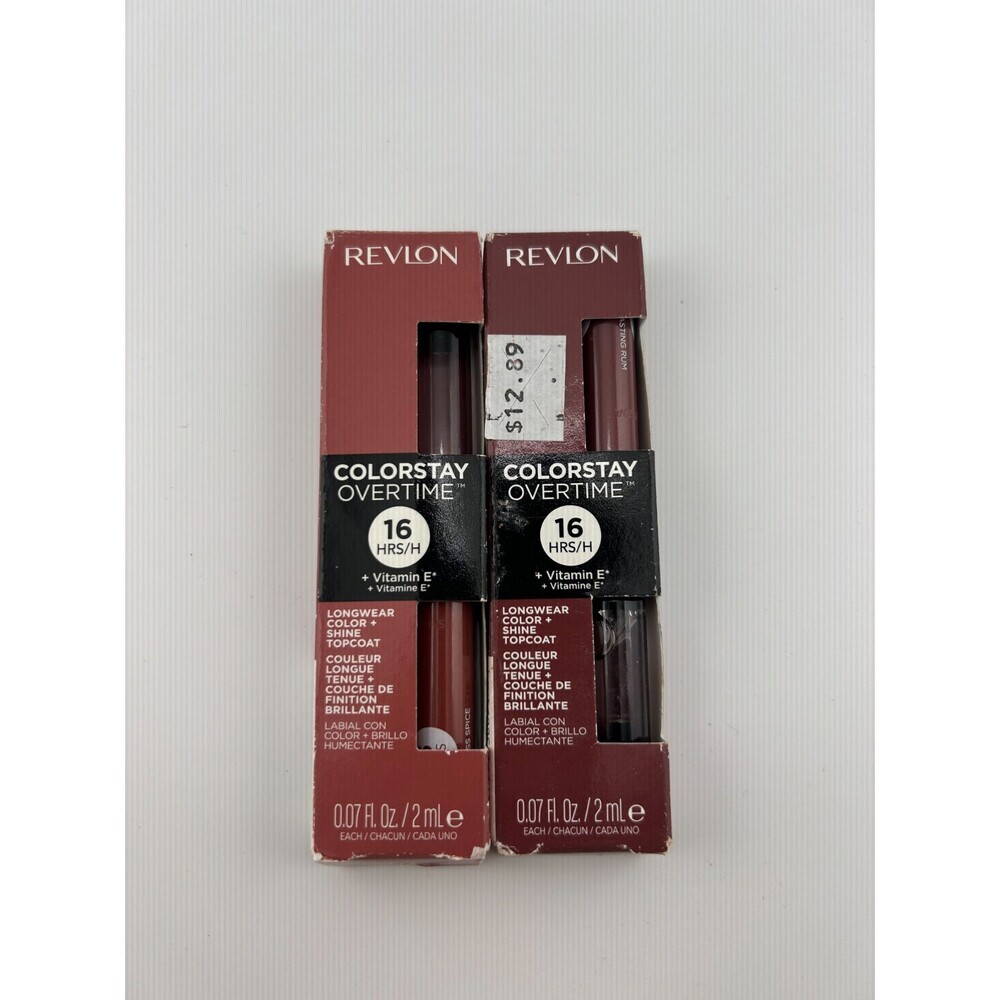 Set of 2 Revlon ColorStay Lipcolor #360 Endless Spice #370 Ever Lasting Rum